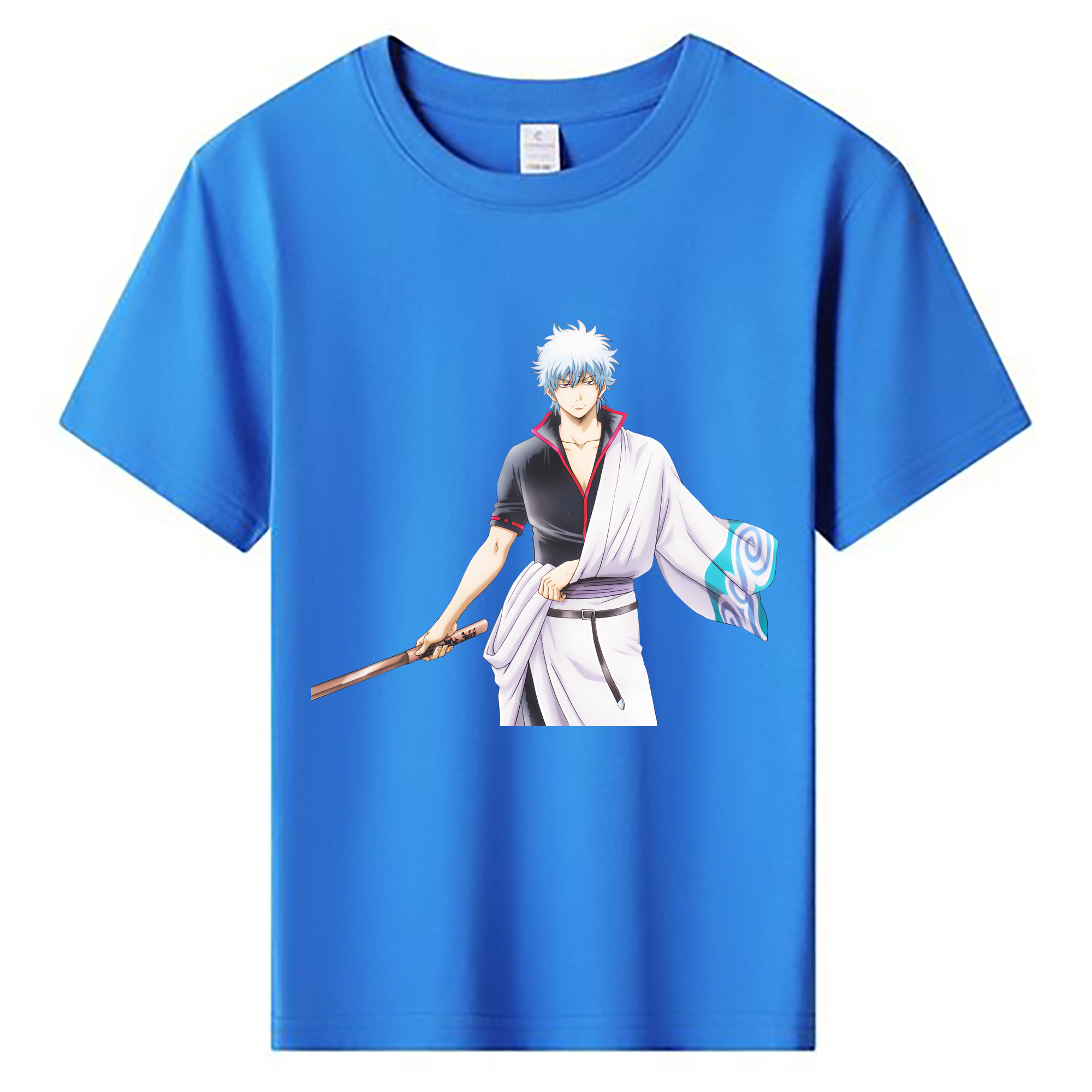 （画像用） ぎんたま 坂田銀時（さかたぎんとき） 神楽 志村新八（しむら しんぱち） GINTAMA Sakata Gintoki Kagura Shimura Shinpachi 綿100％キッズTシャツ（フロントプリント）